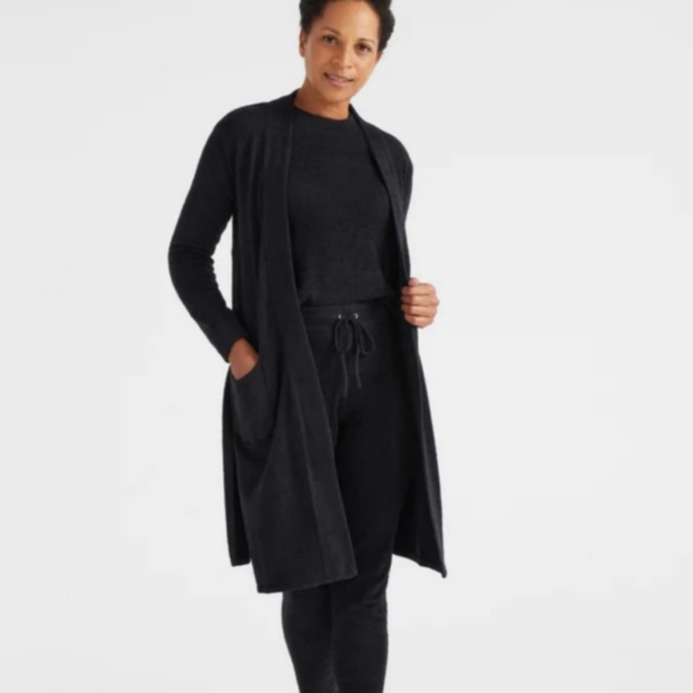 Knix Women's Black Open Front Cardigan